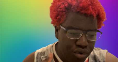 Foto van Figiendry met regenboog op de achtergrond