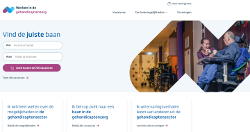 Homepagina van werkenindegehandicaptenzorg.nl