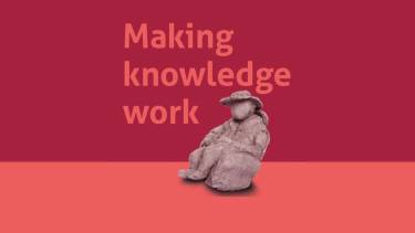 Cover proefschrift Making Knowledge Work
