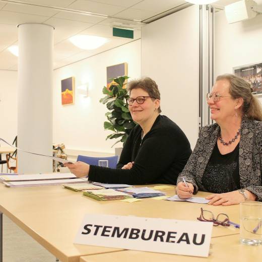 Prokkelduo Marianne Vaandering (UWV) en Adil Mazher 