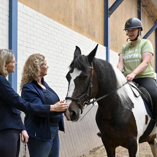Werkbezoek manege minister Sterk