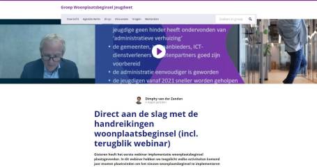 Direct aan de slag - pagina webpagina Ketenbureau iSD