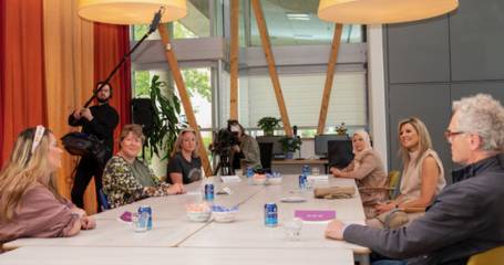 Koningin Maxima op bezoek bij Middin