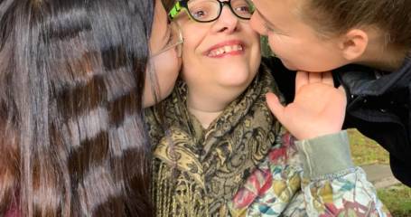 Joosje met haar zusjes