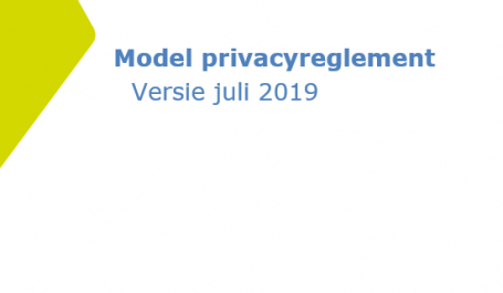 Voorblad Model privacyreglement