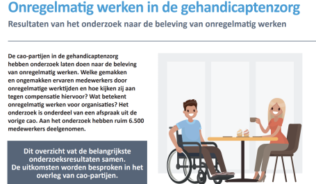 Infographic onderzoek onregelmatig werken gehandicaptenzorg