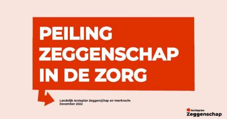 Rapportage peiling zeggenschap in de zorg