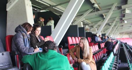 Werkgroepen aan de slag in het Goffertstadion