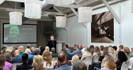 Ruud Veltenaar in gesprek met de zaal