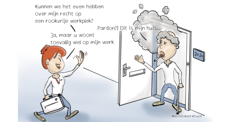 Werkplek en roken door client