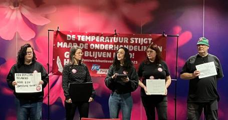 fnv demostratie cao onderhandeling 21-1-25