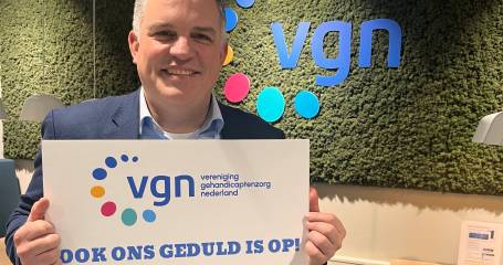 Steunbetuiging aan de actie 'Ons geduld is op'