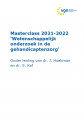 Brochure masterclass Wetenschappelijk onderzoek 2021-2022