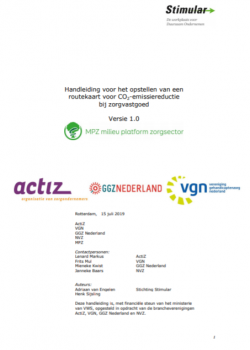 Handleiding Routekaart Zorginstelling Care 15 juli 2019 voorpagina