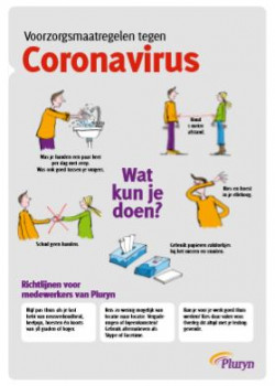 Poster voorzorgsmaatregelen tegen coronavirus