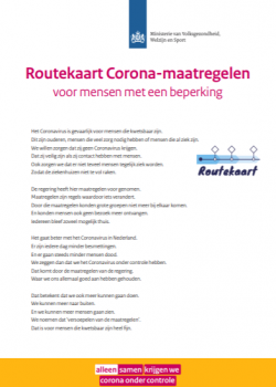Corona-routekaart in begrijpelijke taal