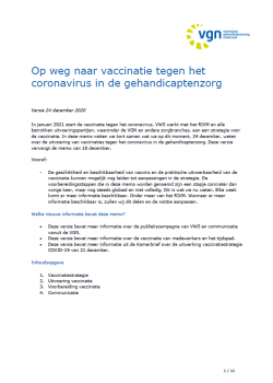 20201224 - Memo Op weg naar vaccinatie in de GHZ