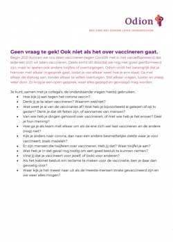 vragen over dialoog vaccineren