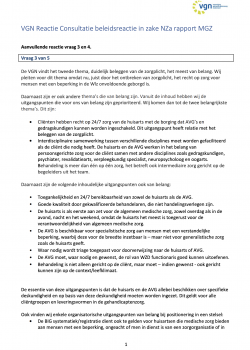 bijlage VGN reactie consultatie MGZ 