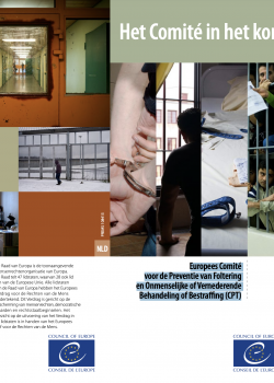cover leaflet Europees Comité voor de Preventie van Foltering en Onmenselijke of Vernederende Behandeling of Bestraffing (CPT)