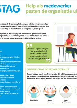 Infographic over pesten voor medewerkers