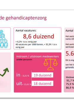 Feiten en cijfers medewerkers in de gehandicaptenzorg