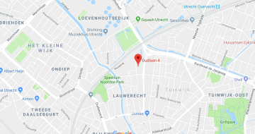 Kaart locatie VGN oudlaan 4 Utrecht