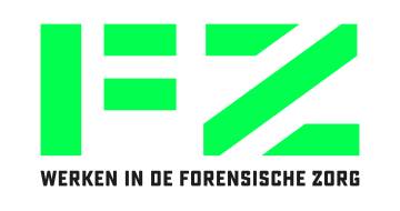 groene letters F en Z met tekst werken in de forensische zorg eronder