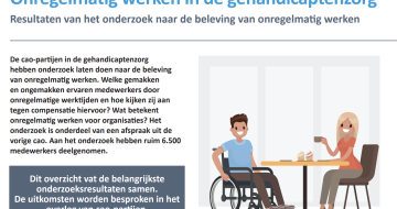 Infographic onregelmatig werken in de gehandicaptenzorg