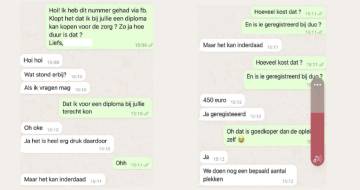 screenshot gesprek