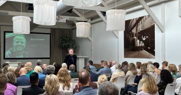 Ruud Veltenaar in gesprek met de zaal