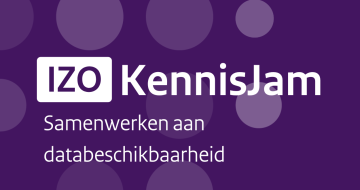 Banner Samenwerken aan databeschikbaarheid IZO kennisjam 10 oktober 2025