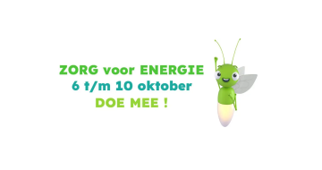 Afbeelding vuurvlieg en Tekst zorg voor energie 6 t/m 10 oktober doe mee