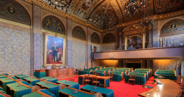Interieur van de Eerste Kamer