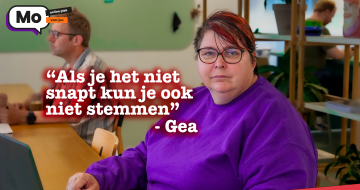 Gea 'Als je het niet snapt, kun je ook niet stemmen'