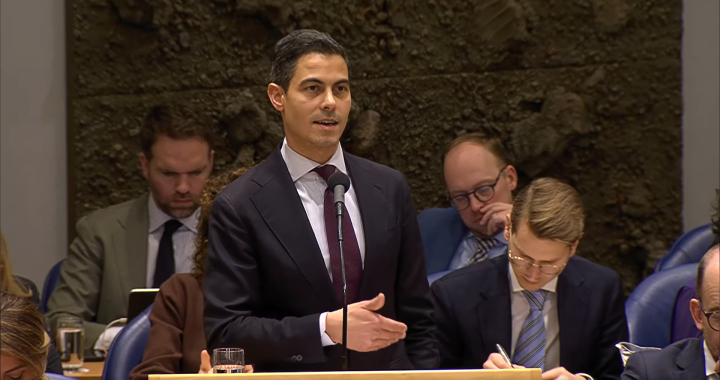 Rob Jetten in de Kamer aan het woord