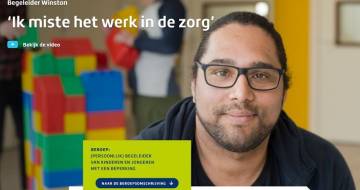 Winston mist het werk in de gehandicaptenzorg