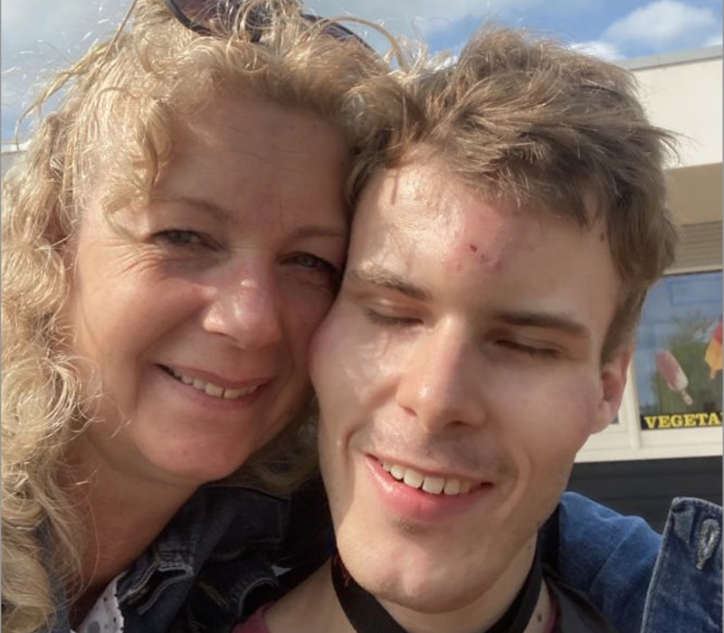 Saskia en zoon Youp