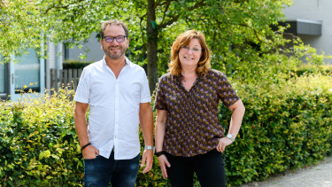 Johan Willems met coördinerend begeleider Hella Leijting: ‘Toen ik begon was het echt fase één.’
