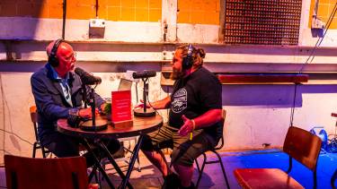 Podcast tijdens het Festival Leven=Meedoen