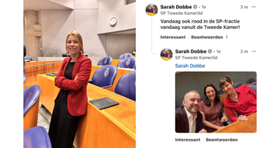 Lisa Westerveld en Sarah Dobbe - Actie rood