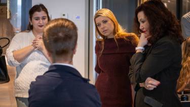 Lisa Westerveld (GL/PvdA) in gesprek