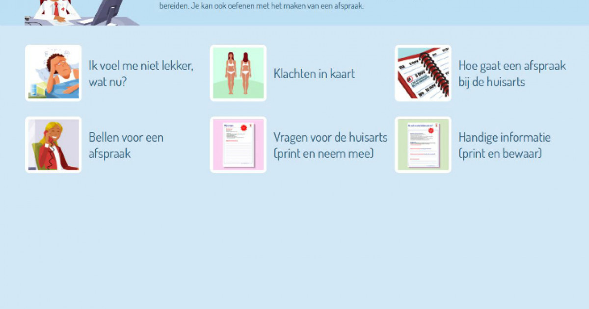 Beter voorbereid naar de huisarts! | Vereniging Gehandicaptenzorg Nederland