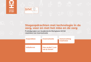 Stageopdrachten met technologie in de zorg, voor en met het mbo en de zorg